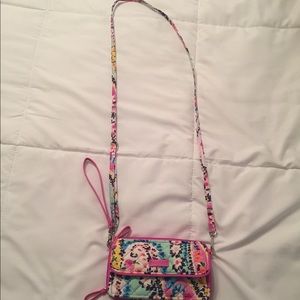 Vera Bradley double pocket crossbody/wristlet NWT
